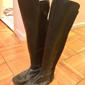 Ralph Lauren over the knee leather boot